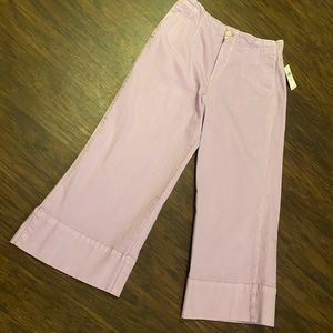 ANTHROPOLOGIE PILCRO LILAC CROPPED WIDE LEG JEANS